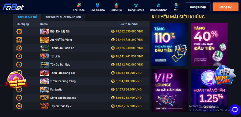 Ưu đãi và khuyến mãi 3win
